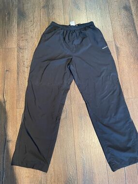 Reebok Men's Black Athletic Sweatpants with Elastic Waist